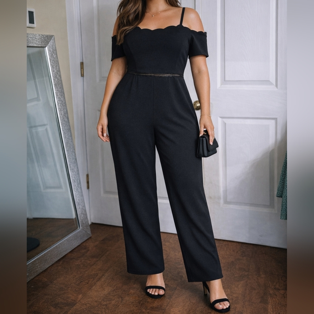 In San Francisco Elegant Jumpsuit Wide Leg Size 11